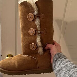 UGG Cream Fluffy Lined Footwear